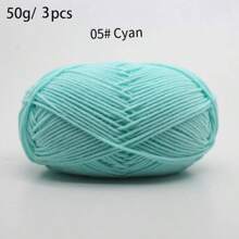 3PCS Handmade Knitted Yarn Blended Yarn DIY Craft Materials