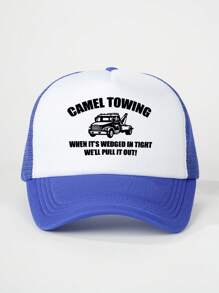 1 szt. Damska czapka baseballowa Outdoor Camel Letter Printed Washed, regulowana czapka przeciwsłoneczna, odpowiednia na wiosnę/jesień, modna czapka przeciwsłoneczna na każdy mecz, młodzieżowy styl Y2K