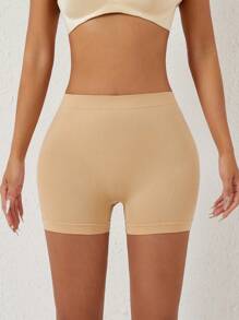 1pc Women Butt Lifting Padded Shapewear Underwear, Booty Enhancing Peach Buttock Booster, Body Shaper - Beige - View 5