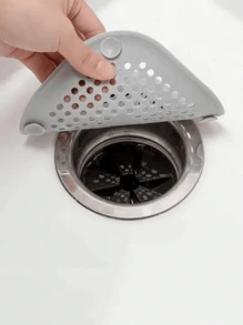 1/2pcs Silicone Hair Catcher Drain Cover, Kitchen Sink Strainer Filter With Suction Cup, Bathtub Drain Protector, Durable And Easy To Clean, Suitable For Bathroom And Kitchen Sink, Fall Decor Decor (Random Color) Bathroom Accessories Bathroom Organizer Furniture - Multicolor - View 6