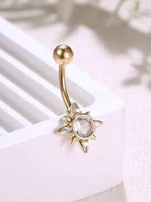 Leocuci Cute Belly Buton Rings Dangling Star 14G Stainless Steel Belly Button Ring For Women Body Piercing Jewelry Navel Rings