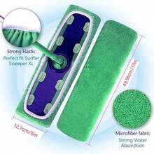 3/5/8 pezzi (Mocio non incluso) Panni riutilizzabili in microfibra per mocio, compatibili con mocio XL, adatti per cucina, soggiorno, camera da letto, uso asciutto e umido, panni di ricambio per pavimenti in legno duro, piastrelle, strumenti per la pulizia domestica