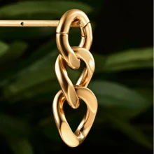 1入組6mm新款鏈子式耳重負重釘擴張器不銹鋼針穿耳環女男時尚珠寶禮物 - chains - 查看 13