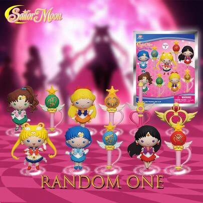 TOEI ANIMATION 1PC Officially Licensed Blind Box 3D Cartoon Anime Characters Mystery Bulk Surprise Keychain Random Sailor Mercury Collectible Creative Entertainment Backpack Car Keys Keychain Room Decorations Ornament Christmas Halloween Birthday Gifts For Family And Friends Halloween Accessories Teachers Day Bag Accessories Lanyards With Id Holder Car Accessories Bag Charms