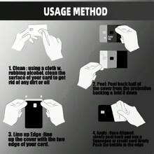 4pcs Ombre Color Card Stickers - Fashionable Holographic Card Decal Stickers, PVC Self-Adhesive Holographic Colored Card Sleeves, Suitable For Credit Cards, Key Cards, Ultra-Thin, Waterproof, Scratch-Resistant, Anti-Slip, Debit Cards, Decorative Card Stickers