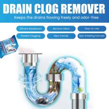 Drain Clog Removal Powder Toilet Kitchen Sewer Anti-Clog Cleaning Deodorizing Powder - 1 - View 4