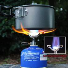 BRS Réchaud à gaz ultra-léger en alliage de titane pour le camping en extérieur, 25g, brûleur de pique-nique ultra-léger, mini-réchaud de poche intégré, convient pour la randonnée et le trekking en extérieur, réchaud de cuisson portable pliable