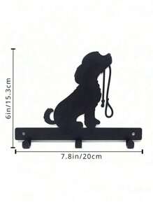 1 pieza Perchero para ropa de mascota, soporte de pared de arte de metal con forma de pata, perchero, estante flotante, decoración navideña, perchero de pared para dormitorio, organizador de sala de estar, soporte de llaves, toallero