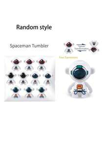 24 stuks Cartoon Monkey & Astronaut Roly-Poly-figuren, Mini Tumbler-speelgoed, bureau-ornamenten, geschenken