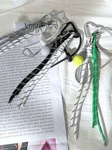 韩国Ins小众吊坠卡通登山绳钥匙扣包包挂件羽毛球&高尔夫球包配件绳挂件手机挂绳网球挂件小众简约风格包包挂件汽车钥匙扣书包背包高颜值装饰鲜艳撞色钥匙扣，棒球包挂件，情侣款挂绳，登山绳装饰 - 彩色 - 查看 4