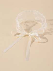 Baby Mesh Headband, Adjustable Size, Non-Damage Hair Accessory Love Valentine - Black - View 7