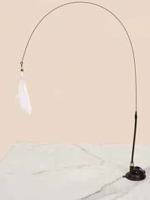 1Pc Cat Teasers Stick Interactive Toys, Pet Feather Bell Refill Replacement Catcher Product For Cat Exercise Self-Entertainment,With Suction Cup,Handheld Teaser Stick,Cat Mom,Dog Mom,Catlover,Doglover, Best Cat Mom ,Best Dog Mom,Cool - Multicolor - View 12