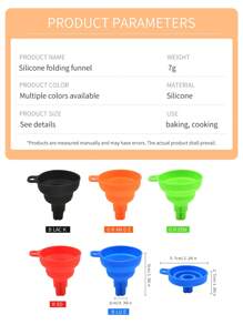 2 Packs, 2 Inches, Soft, High Temperature Resistant Foldable Silicone Small Funnel For Safe Use For Hydrothermal Flow Diversion. Unique Foldable Design, Easy To Store And Save Space. The Funnel Has A Precise Diameter And Can Effectively Prevent Liquid From Splashing Or Spilling. Simple Cleaning, Clean It With One Rinse. Suitable For Making Seasonings In Home Kitchens, Packing Edible Oils, Alcohol And Other Liquids, Kitchen Tools