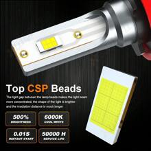 XWQHJW 2pcs Car Headlight H4 H7 LED Bulb H11 9005 HB3 9006 HB4  9007 Led Lights 20000LM 12V