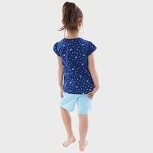 Pyjamas | Bluey Girls' Short Pyjama Set | Kids' PJs - Blue - View 4