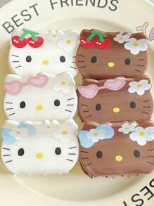 Sanrio Sanrio 1 Pc Sanrio Genuine Authorized Acrylic Hair Grabber Hello Kitty Melody Cute Cartoon Hair Accessories Clip Fashion Accessories Hair Claws Claw Clips Hair Clips Hair Jaw Clip Hair Clamps Hair Clutch Hair Catcher Clip