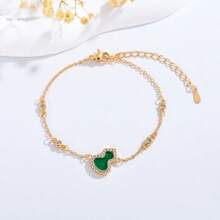 Women's Three Gourd Bracelet 18k Plated Pendant Clavicle Chain