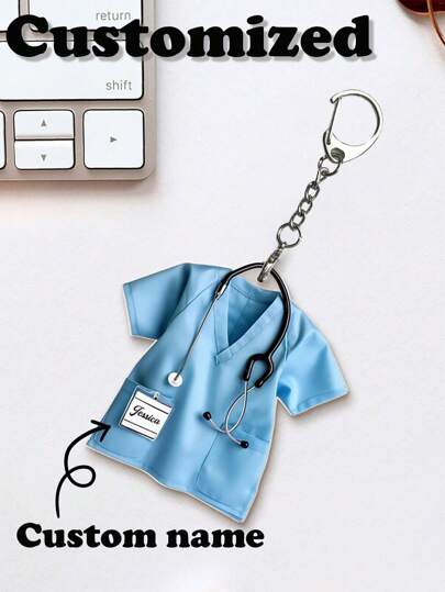 1pc Customized Animal Portrait Dog Cat PC(Polycarbonate) Keychain, Suitable For All Seasons, School Supplies, Back To School, School Gift, For Dorm Rooms, For Teacher, College Students, University Students, Freshman, Sophomore, Underclassmen, Colorful, Cute, Adorable, Funny, Kawaii, Y2K, Stylish, Unisex, Casual, Custom, Customized, Ideal Gifts For Her, Her, Family, Friends, Customized Keychains & Accessories, Vintage Outfit, Delicate Romance, For Office, For School, For Colleague, For Dorm Rooms, Birthday Gift