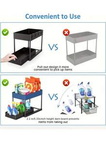 1pc Bathroom Vanity Organizer Rack, Drawers Storage Box For Makeup, Cosmetics, Jewelry And Small Items On Countertop - Multicolor - View 10