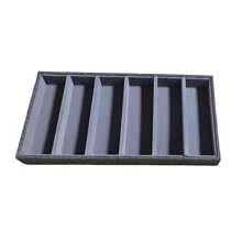 6 Fächer farbiger Samt Sonnenbrillen Organizer Tablett, eine Ausstellungs- und Aufbewahrungsbox für Brillen, Uhren und Schmuck, geeignet für Männer und Frauen