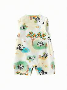 Balabala Baby Boys' & Girls' Traditional Romper, Cute & Breathable - Green Tone - View 5