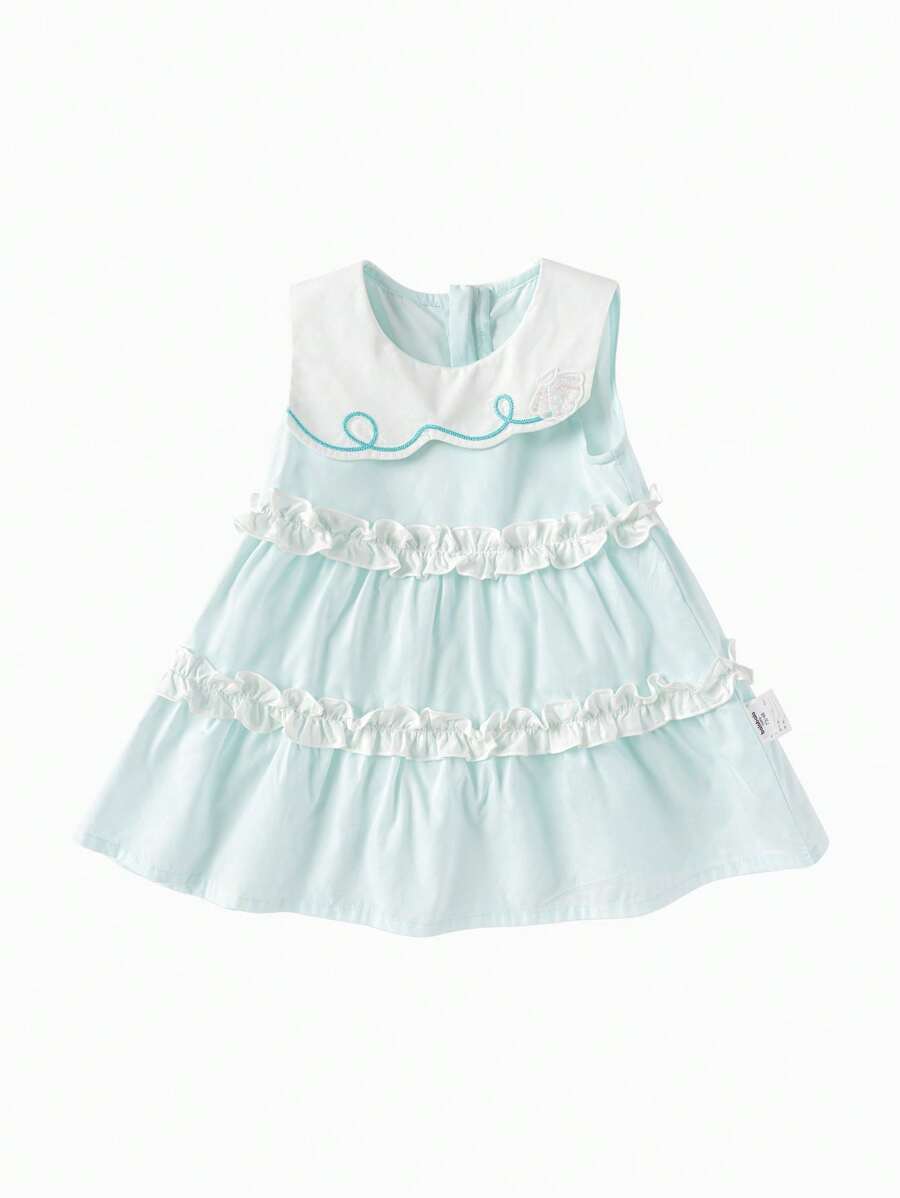 Balabala Váy công chúa cho bé gái, kiểu dáng mùa hè dễ thương và thanh lịch - hồng xanh - Xem 1