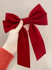 1 Pieza de Elegante y de Alta Gama Clip de Primavera con Forma de Lazo, Accesorio de Cabello Minimalista de unicolor, Apto para Atuendos Diarios de Mujer con Ropa de Estilo Escolar