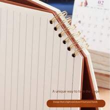 New Arrival Premium Loose-Leaf Notebook, Creative Flip-Over Thick Hardcover Minimalist Notebook, Student Note-Taking Practice Book, Office Meeting Notepad