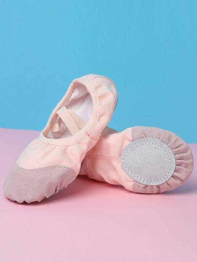 Kids/Girls Soft Bottom Ballet Dance Shoes, Pink Ballerina Slippers For Children