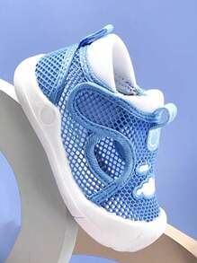1 par de zapatos cómodos y antideslizantes para bebés de 1 a 4 años, diseño con fácil de poner, livianos y cómodos para uso en interiores/exteriores, aptos para primavera/verano