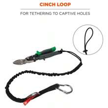 Cordón Con Mosquetón Unico Y Extremo De Bucle Ajustable - Negro - Ver 4