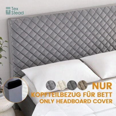 1PC Solid Color Bed Headboards Covers, High Elasticity Dustproof Protective Bed Headboard Slipcover, Skin-Friendly & Soft,For Single And Double Beds 1pc Thickened Linen Headboard Cover