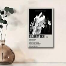 Framed Hole Celebrity Light Beige Album Cover Art Print - Iconic 1998 Band Poster, Canvas Wall Decor,  - Modern Rock Music Memorabilia For Bars, Clubs, Cafes & Restaurants, Bar Wall Art | Edgy Wall Decor | Canvas Wall Art, Music Room Decor