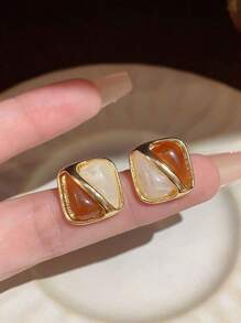 Bộ 5 bông tai thiết kế hình bướm tròn màu đen cổ điển hình chữ thập và ngọc trai - Bộ đồ A - Xem 6