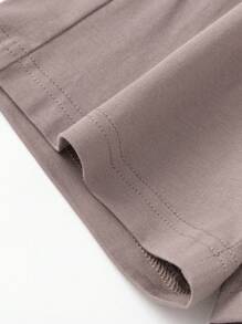 Balabala Young Boys' Quick-Dry T-Shirt & Shorts Set, Stylish Two Pieces Outfit - Camel - View 6