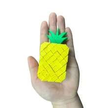 1 件像素菠萝减压玩具，多色塑料，适合办公室减压和节日礼物（圣诞节、新年、万圣节、圣帕特里克节），水果分解 - 彩色 - 查看 4