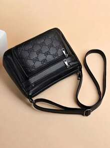 1pc Women's Shoulder Bag, Casual Fashion Crossbody Bag, Wear-Resistant And Secure. With Zipper And Adjustable Shoulder Strap. Can Hold Phone, Wallet, Cosmetics And Daily Necessities. Suitable As Mother's Day Or Holiday Gift For Mom