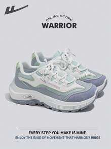 WARRIOR Warrior Comfortable Street Style Chunky Shoes For WomenSpring And SummerLightweight Comfortable Breathable Running Shoes Modest Style Casual Yet Sleek Sneakers Applicable Throughout The Year Wear-Resisting All-Day Wear Training Sneakers Little White Shoes