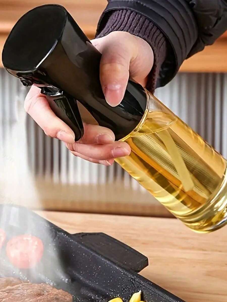 1 件按压泵喷雾器油瓶，防尘厨房空气炸锅油雾器瓶