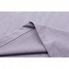 2025春夏新款两件套休闲宽松T恤短裤男同款 - 紫羅蘭紫色 T 卹 - 查看 5