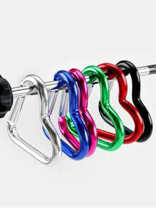 5/4/3/2pcs Heart-Shaped Snap Hook, Aluminum Alloy Carabiners, Use For Outdoor Climbing, Backpack, Daily Wear, Fishing Hiking Traveling And Sports Keychain Clip,For Jewelry Making Crocheting Crafts Arts Backpack Decor,Luxury Handbag Accessory,Valentine's Day,Fashion Jewelry Accessories,Couples Birthday & Holiday Gifts,Suitable For Bag Charm Car Keys - Multicolor - View 6
