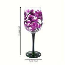 Seasons Tree Wine Glasses Hand Painted Wine Glass Fall Leaves Flower Seasons Colored Wine Glasses For Wine Cocktails Novelty Gift For Birthdays Weddings Valentine's Day