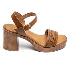 Summer Fashion Versatile Minimalist High Heel Sandals - Camel - View 2