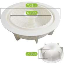 1pc Silicone Round Single Hollow Mousse Cake Chocolate Pudding Cookie Mold Ice Cake Mold Kitchen Handmade DIY Tools