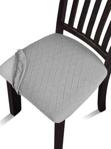 1/4/6 件防水提花座套，可拆卸可洗软垫，适用于厨房、办公室