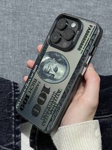 1 New 100 Dollar Bill Pattern Mobile Phone Case, Compatible With Apple 16 15 14 13 12 11Pro Max Mobile Phone Protective Case, Apple XS XR X 8 7 Plus/Galaxy A06/A16/A26/A36/A56/S25Ultra, Creative Boy Black Mobile Phone Case Birthday Christmas Gift Halloween Gift Boyfriend Gift To Father Family Friends Waterproof Shockproof Anti-Fall Scratch Resistant - Multicolor - View 3