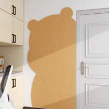 1pc 80cm X 40cm Felt Board With Cute Bear Design, Felt Wall Decor, Creative Photo Display Board, Soft Cork Board For Living Room, Office, No-Drill Sticky Design Board (Comes With Push Pins),School Supplies,Back To School