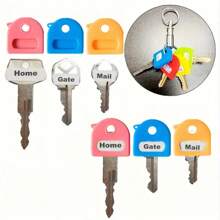 20pcs Retractable Key Fob Set With Tags, 2.8cm/1.1in Key Chain Identifier Suitable For Most Keys, Soft Touch Key Covers With ID Tags, Easy To Identify Home/Office Key Organizers, Fashion Accessories