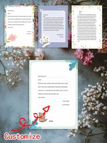 Customized Thank You Cards, Customized Envelope Liner Cards, Customized Gift Cards, Customized Thank You Cards, Wedding Decorations, Wedding Commendation Tags, Customized Name Plates, Customized Gift Tags - Thank You Letter - View 1