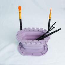 1pc Foldable Silicone Painting Brush Cleaning Bucket, For Cleaning And Rinsing Paint Brushes, Easel, Convenient Storage. Multi-Functional Brush Water Basin, Brush Bucket, Art Painting Cleaning Tool - Gouache, Watercolor, Acrylic, Oil Painting, Art Supplies